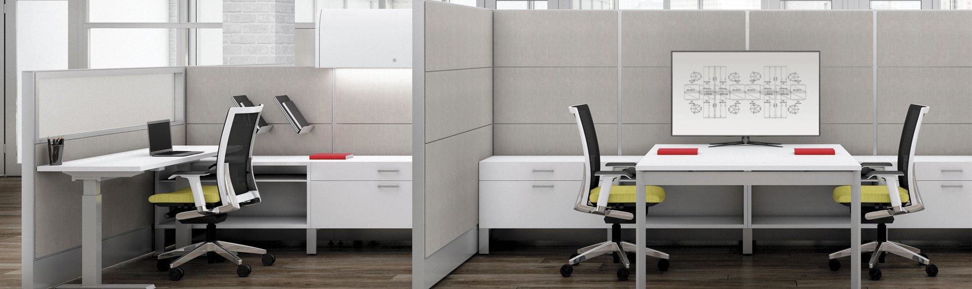 Boulevard System 3 — Modular partitions for cubicles and open-plan offices
